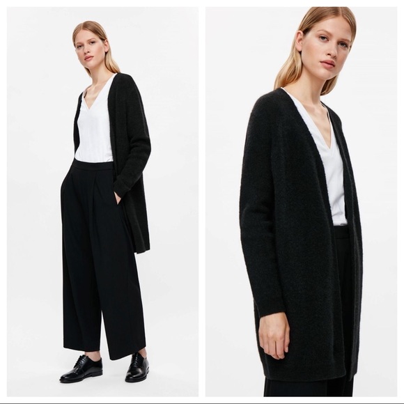 cos black cardigan